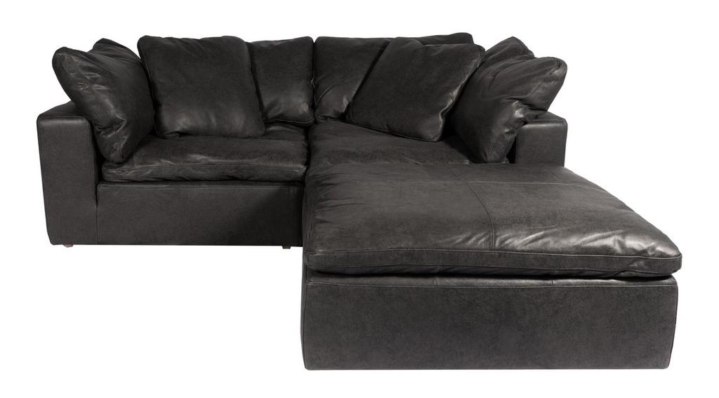 Modular Sectional Leather Black