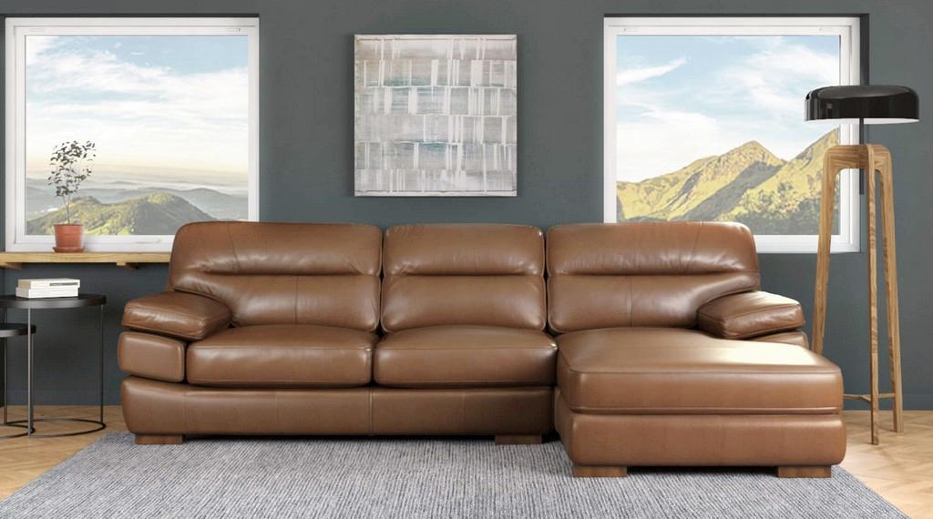 Leather Sofa Chaise Seating